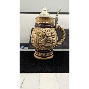 Numbered Limited Edit. Tall Ships Beer Stein 1977‎ Ceramarte Handcrafted Brazil